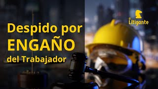 Despido Justificado por ENGAÑO del Trabajador Causa de Terminación de Relación de Trabajo [upl. by Anuahsed]