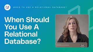 When To Use A Relational Database Data Engineering with AWS [upl. by Button558]