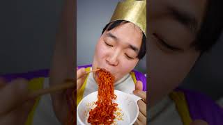 Fire noodle Kielbasa Sausage Hot dog Mukbang  TikTok Funny Videos  HUBA shorts [upl. by Kylander260]