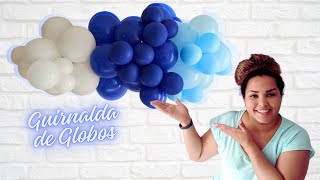 Tutorial Como Hacer Una Decoración De Un Baby Shower Con Arco o Guirnalda De Globos Organicos Diy [upl. by Persson]