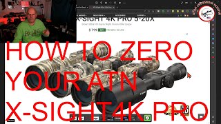 CROSSBOW FORUM HOW TO SIGHT IN YOUR ATN X SIGHT 4K PRO [upl. by Souvaine410]