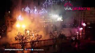 Fallas Valencia 2019 Mascletà Nocturna Sábado 2 Marzo 2019 Pirotecnia del Mediterráeo [upl. by Ycrem940]