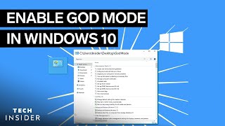 How To Enable God Mode In Windows 10 [upl. by Avrom]