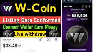 WCoin Airdrop Listing  w coin eligibility criteria  w coin listing date  w coin new update [upl. by Nwahsit]