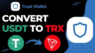 How to Convert USDT to TRX on Trust Wallet  2023 [upl. by Eniluqaj]