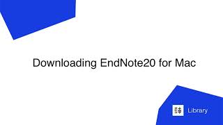 Downloading EndNote 20 for Mac [upl. by Ahsiel]