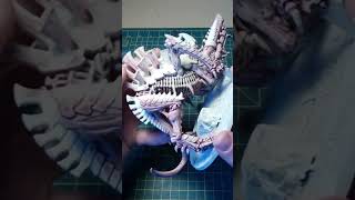 Painting the Tyrannofex warhammer40k tyranids 40k warhammer fyp [upl. by Tfat]