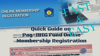 How to create PAGIBIG ACCOUNT online 2024 update [upl. by Irot359]