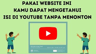 Website mengetahui isi video YouTube tanpa menonton [upl. by Sigismundo]