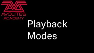 Playback Modes [upl. by Ardnat823]