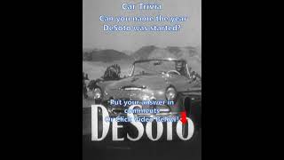 Car Trivia Do You Know When DeSoto Was Founded 🚗🔍 carfacts desoto [upl. by Anin]