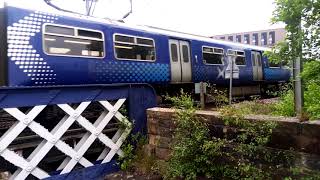 2E63 320308 Airdrie  Balloch passing the Clydeside Express way on the Argyle line 140624 [upl. by Wendolyn293]