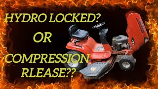 Briggs amp Stratton No Start Wont Turn Over Hydro Lock Compression Release Valve Adjustment Easy DIY [upl. by Mcquoid257]