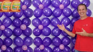 como hacer una pared de globos  decoracion con globos  decoracion de cumpleaños [upl. by Jar]