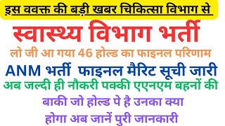 ब्रेकिंग न्यूज़ ANM Extention मात्र 25 दिन बढ़ा😭ANM hold Final list जारी🤔एएनएम को नियुक्ति जल्दी ही [upl. by Dace]