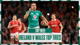 Top Tries Ireland v Wales Try Reel [upl. by Hsenid]