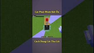 Cách Sử Dụng Cột Thu Lôi Trong Minecraft Đúng Cách 🤣 shorts [upl. by Ecnerewal757]