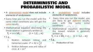 Difference Between Deterministic and Probabilistic Model [upl. by Spillihp]