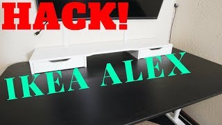 Awesome IKEA HACK  IKEA Alex Desktop AddOn Assembly [upl. by Suhpesoj]