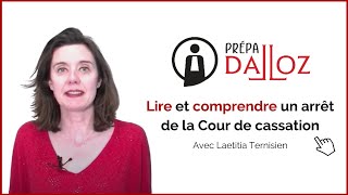 Lire et comprendre un arrêt de la Cour de cassation [upl. by Enicar]