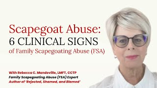 Six Clinical Signs Associated With Family Scapegoating Abuse FSA scapegoat cptsd toxicfamily [upl. by Resaec]