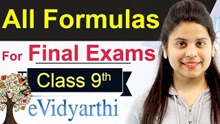 All Formulas For Maths Class 9  CBSE Board [upl. by Coryden218]