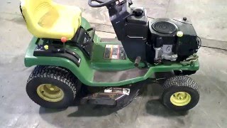 LOT 2370A John Deere STX38 Black Deck Tear Down For Parts [upl. by Amada507]