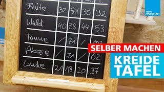 Kreidetafel selber machen  Tafelfolie anbringen  Schultafel Tafel [upl. by Anilehcim]