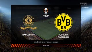 ⚽ Rangers vs Borussia Dortmund ⚽  UEFA Europa League 24022022  Fifa 22 [upl. by Akyssej]