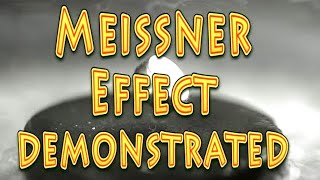 Meissner Effect demonstrated basic [upl. by Mignonne300]