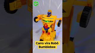 Carro Transformers Camaro Amarelo Virá Robô [upl. by Enileve]