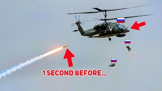 Russian Ka52 Crashes in Flames After Stinger MANPADS Takes Aim and Fires [upl. by Atlante]