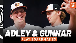 Adley Rutschman amp Gunnar Henderson Play Board Games  Baltimore Orioles [upl. by Oni]