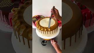 tutorial para decorar torta con dulce de leche y chocolate [upl. by Nollahp505]