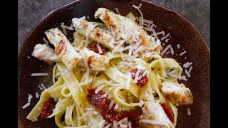 How to Make Chicken Tagliatelle Pasta With Sun Dried Tomatoes [upl. by Ispep]