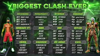 All Legends In same Match 😱  Free Fire Biggest clash ever  Vincenzosyblus bnl vs m8n vs imad gan [upl. by Margherita681]