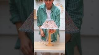 DIY Pleated Lampshade Makeover makeover thrifting lampshades [upl. by Ecirtra]