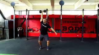 Hang Power Snatch con 1 mancuerna [upl. by Harvison]