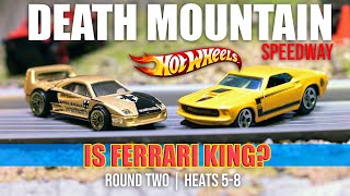 DEATH MOUNTAIN SPEEDWAY  ROUND TWO  HEAT TWO  HOT WHEELS RACING  DIECAST RACING  DRAG RACING [upl. by Zetram323]