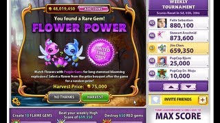 Bejeweled Blitz FB  Flower Power 2013Low Quality [upl. by Ahseeyt917]