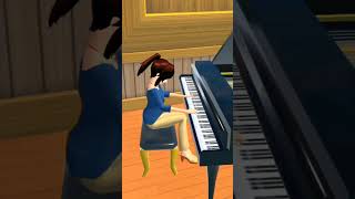 SAKURA SCHOOLSIMULATOsakuraschoolsimulator I love piano [upl. by Adnohr]