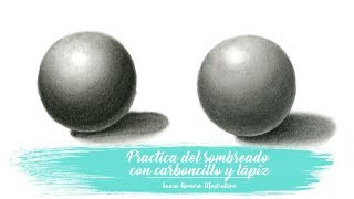 PRÁCTICA DEL SOMBREADO CON CARBONCILLO Y LÁPIZ  TUTORIAL ✍🏽  LAURA ROMERO ILLUSTRATION [upl. by Shyamal]