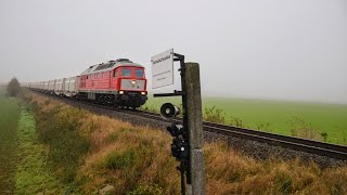 232 908 mit dem leerzug bei Börnecke Harz [upl. by Noterb]