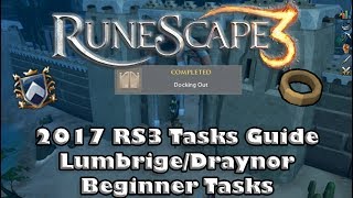 RS3 Task Guide  LumbrigdeDraynor Beginner Tasks  Shortest Route and Quick Completion [upl. by Anitnatsnok880]