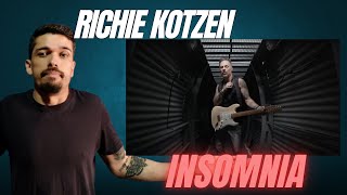 quotInsomniaquot by Richie Kotzen  Guitarist REACTION  ANALYSIS first time hearing [upl. by Nosremaj]