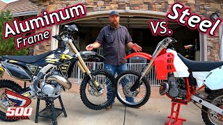 Honda CR 500 weight comparison The results are surprising [upl. by Aissac]