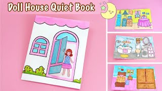 DIY Handmade Doll house Quiet Book  Paper Doll house  Busy Book for toddler  Paper Gaming Book [upl. by Neils91]