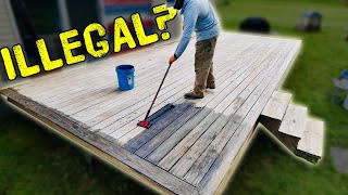 The BEST Wood Deck Finish that NO ONE Talks About [upl. by Sileas]