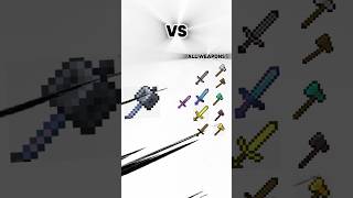 netherite sword vs pvp weapons wait for mace minecraft youtuber [upl. by Olnek]