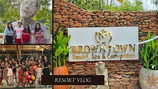 BrownTown Resort Vlog  Best resort in Hyderabad  wedding events resort  Spa  Day outing resort [upl. by Schechter]